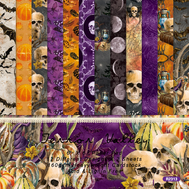 0804 Terror valley background paper R2313 -24Pcs each pack
