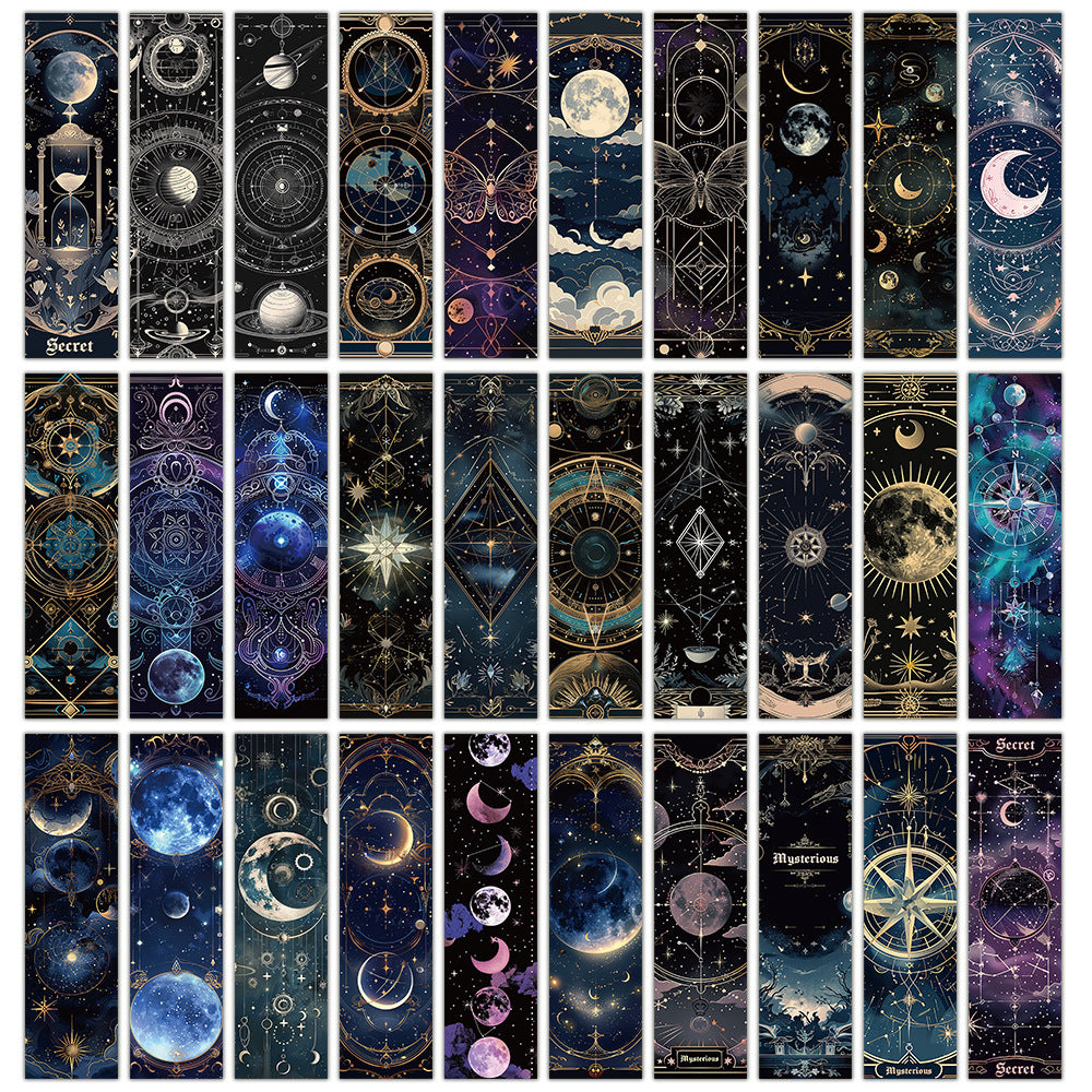 0721 Moon Bookmarks 30 pcs
