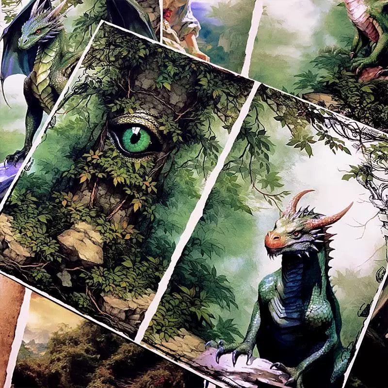 P-361- A4 size dragon Style Paper 3 pcs