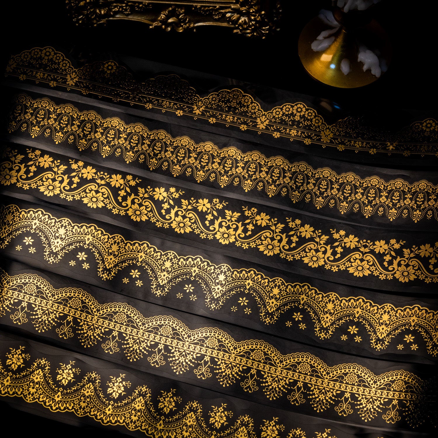 0422 lace starlight flickered series PET Tape -4cm*2m