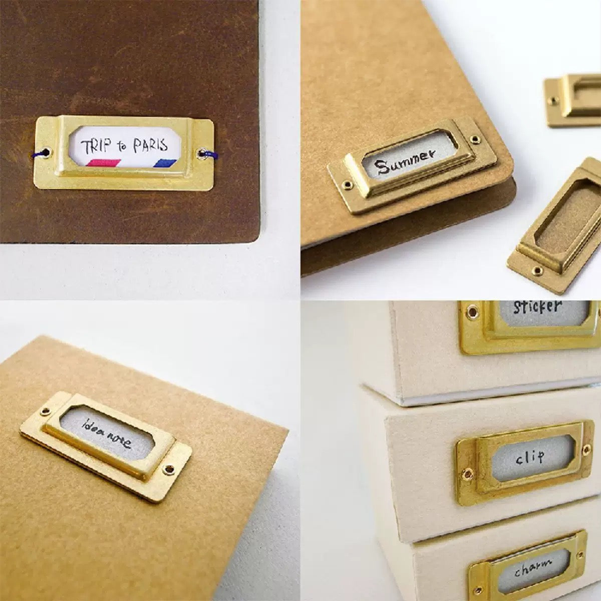 0809 Brass label plate 1 pcs