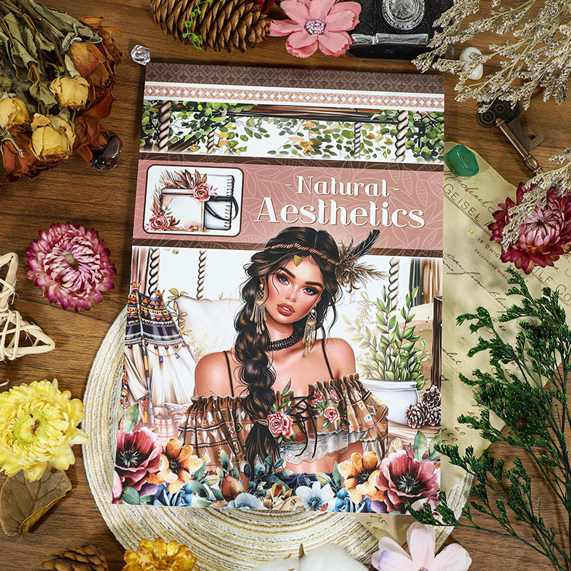 S-1166 Natural aesthetics Sticker Book -20Pcs each pack