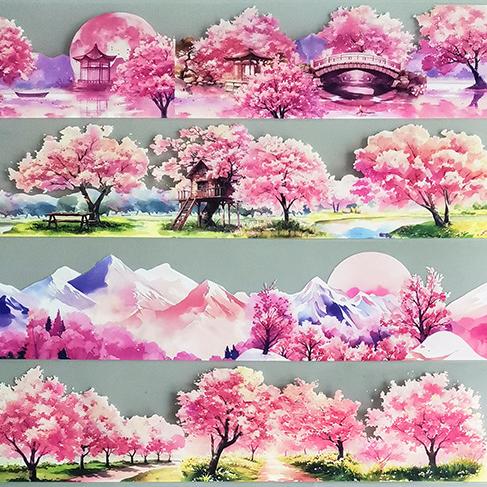 0311 Cherry Blossom Season Series PET Tape -6cm*2m