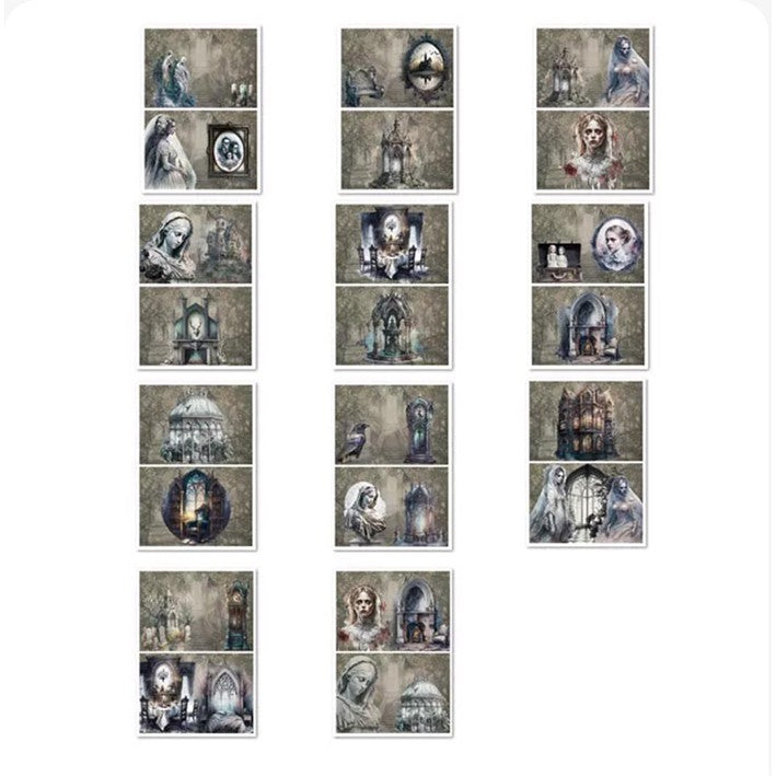 0402 A4 size Vampire Wedding Style Paper 11 pcs