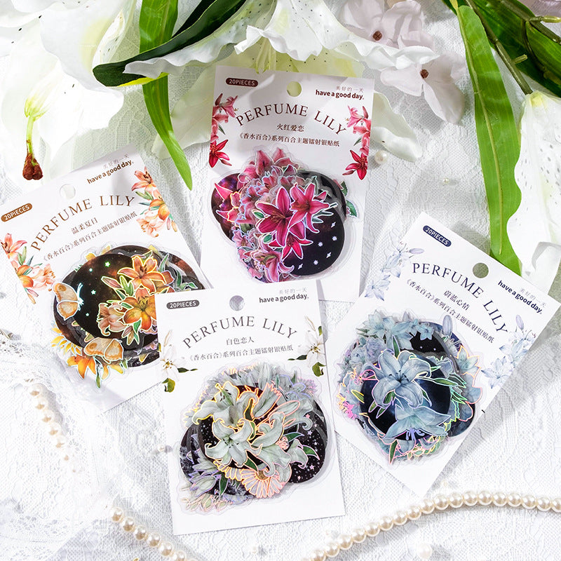 0415 Perfume lily Series Sticker -20Pcs each pack