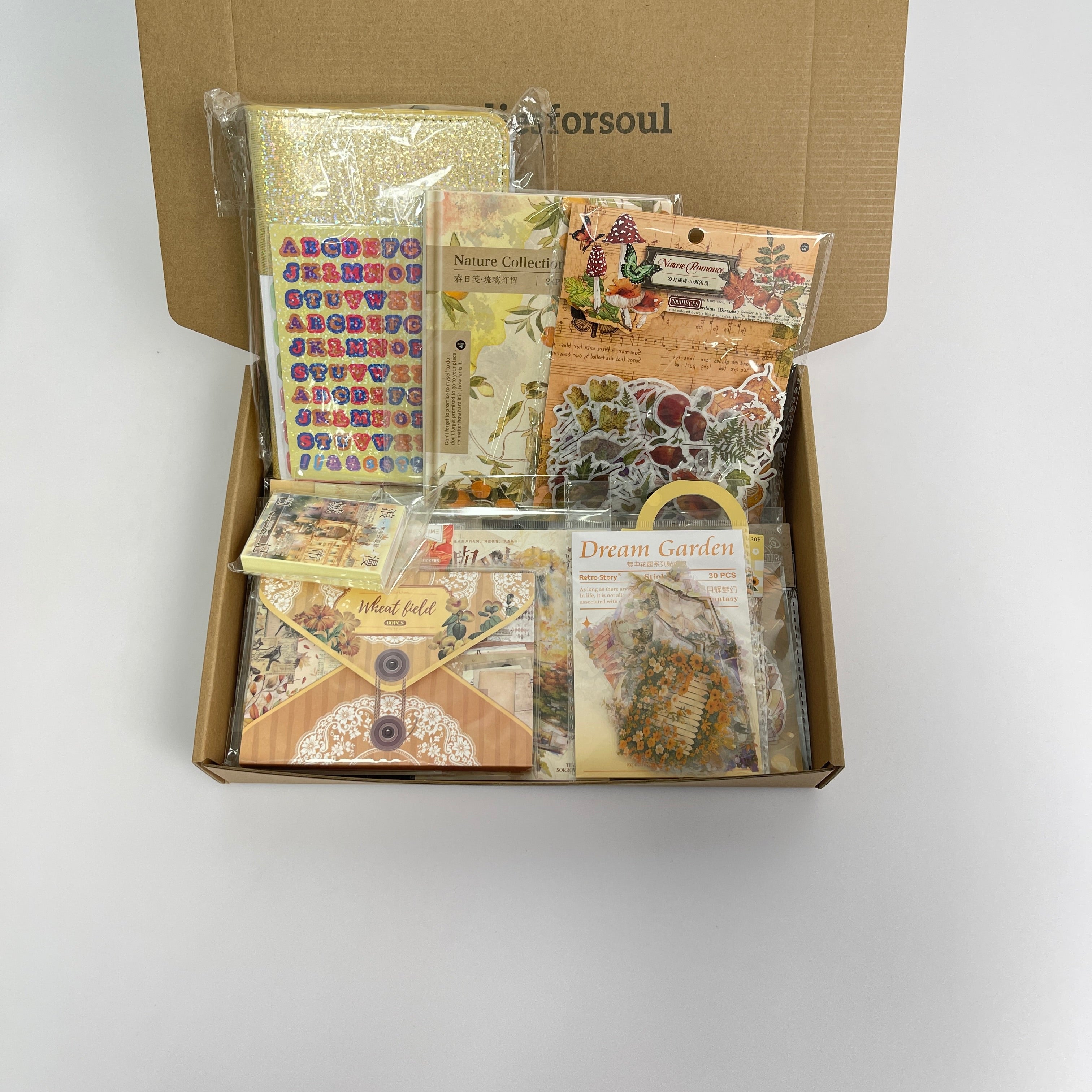 0805 B64 Orange journaling supplies mixed bundle