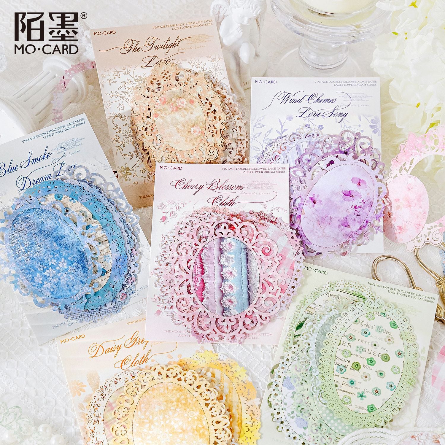 0510 Lace Flower Dream Series Die Cut Paper -10Pcs each pack