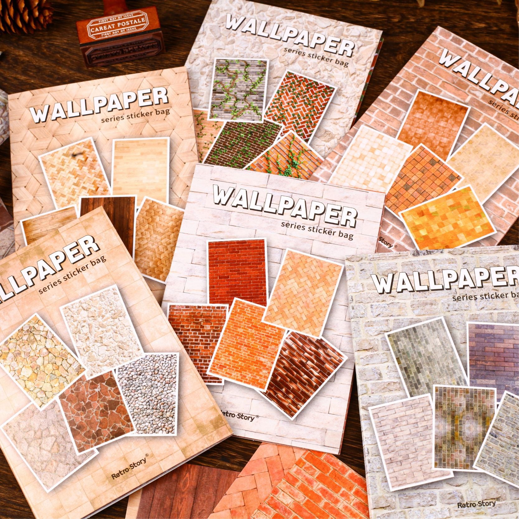 0325 Wallpaper Series Sticker -10Pcs each pack