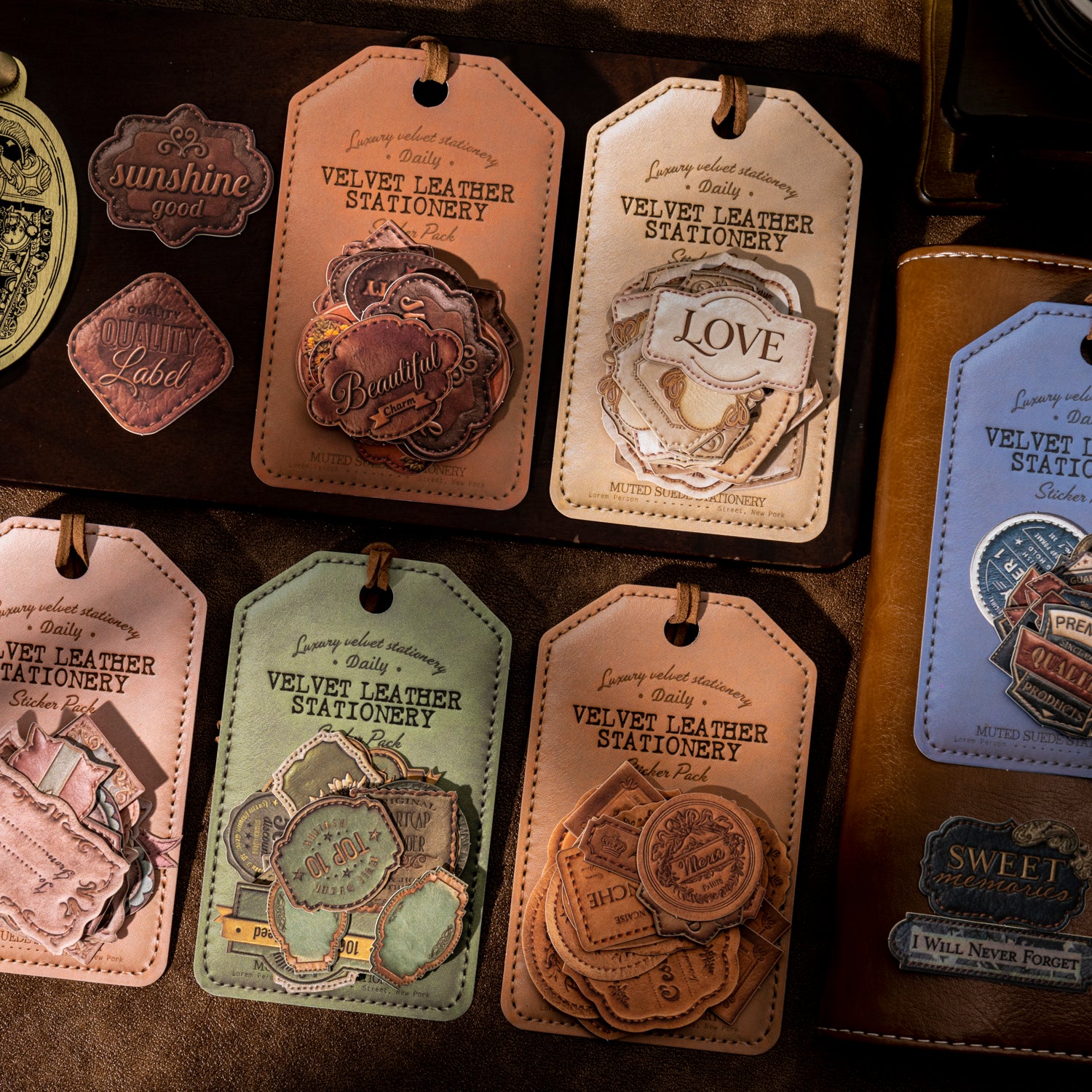 260119 Letter cardstock sticker -20Pcs each pack