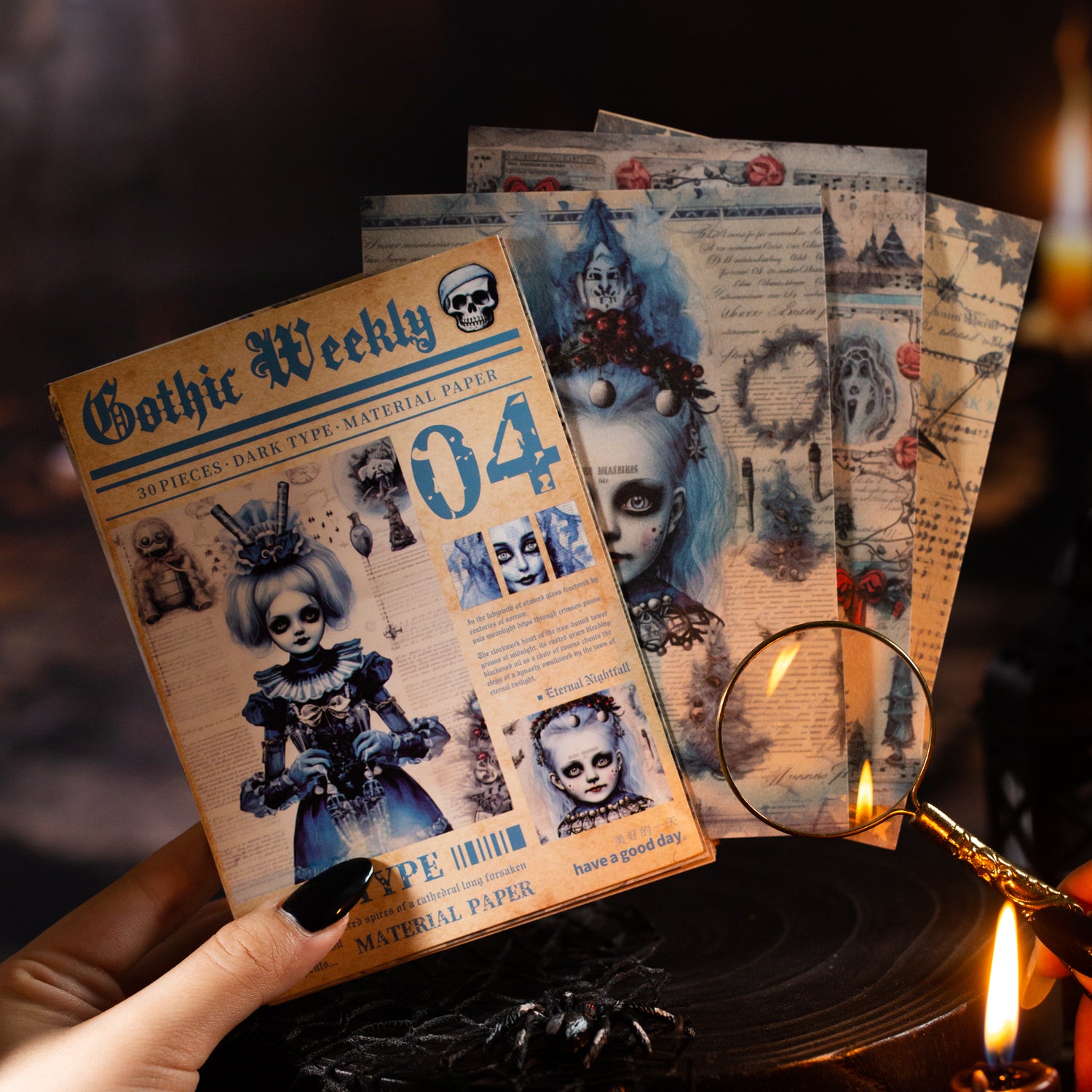 0630 Dark Weekly paper -30Pcs each pack