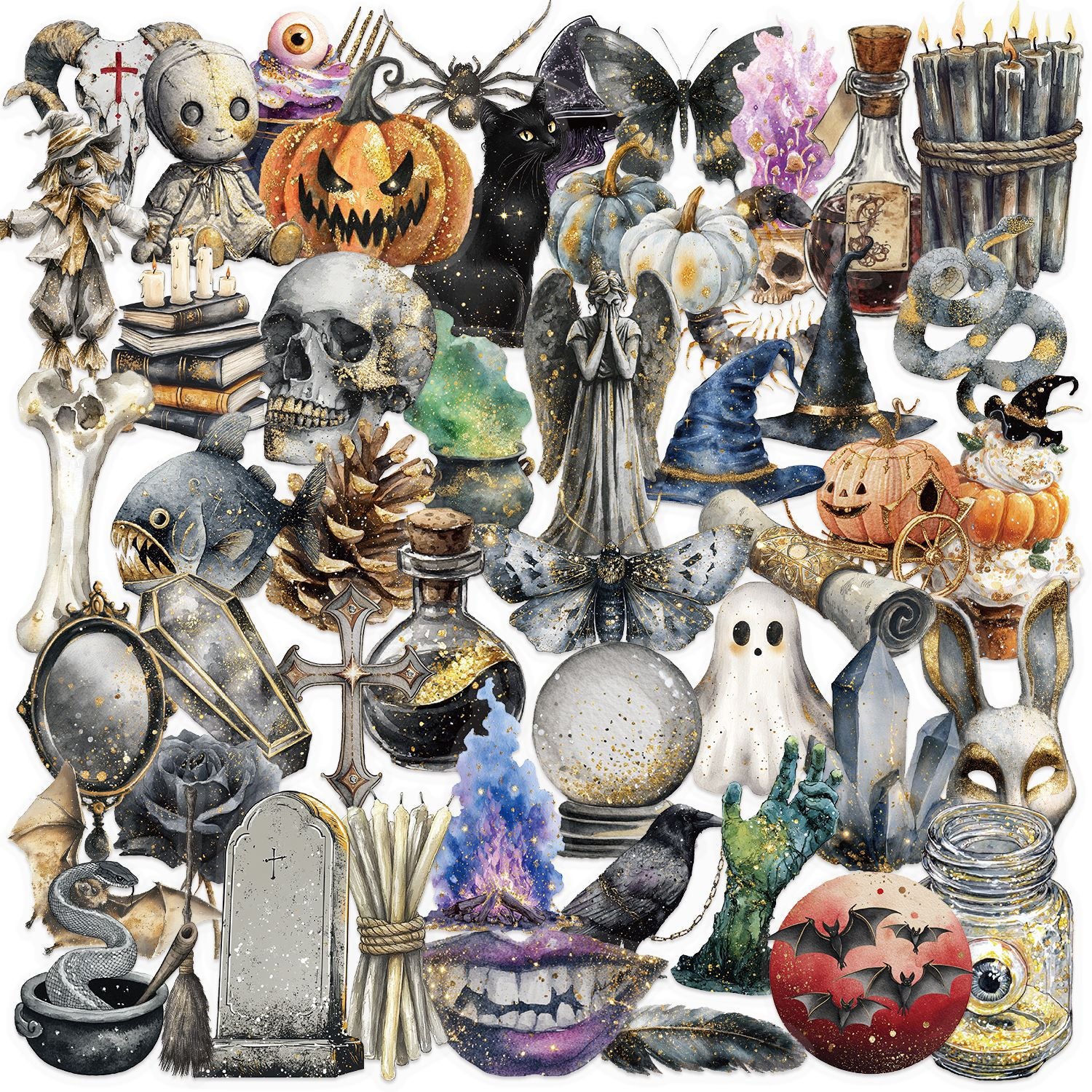 0909 50 Halloween PET sticker