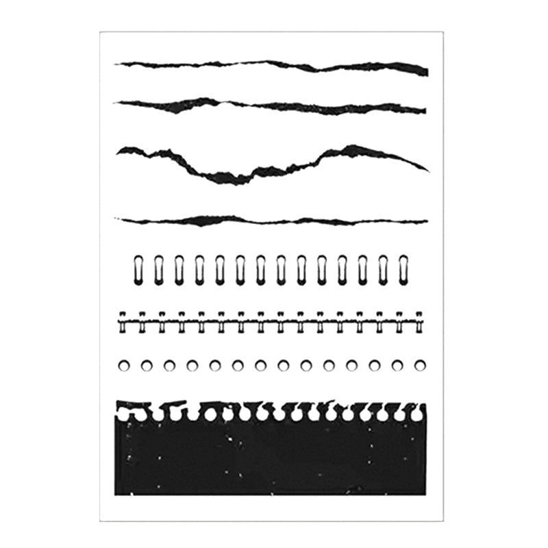 1007 Wavy lines Clear Stamp 11cm*16cm