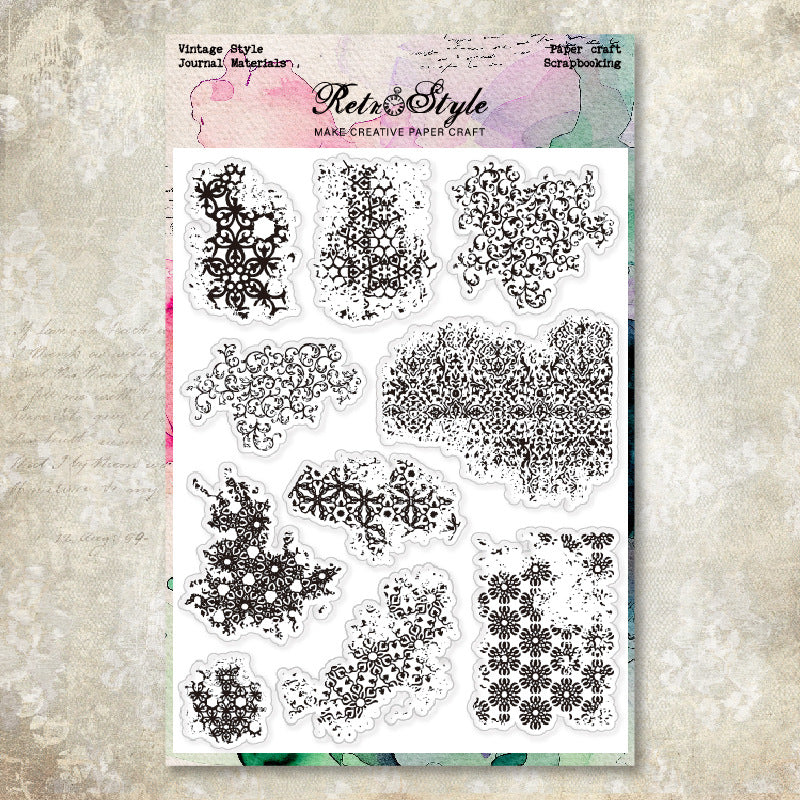 1202 Vintage texture Clear Stamp 15cm*20cm