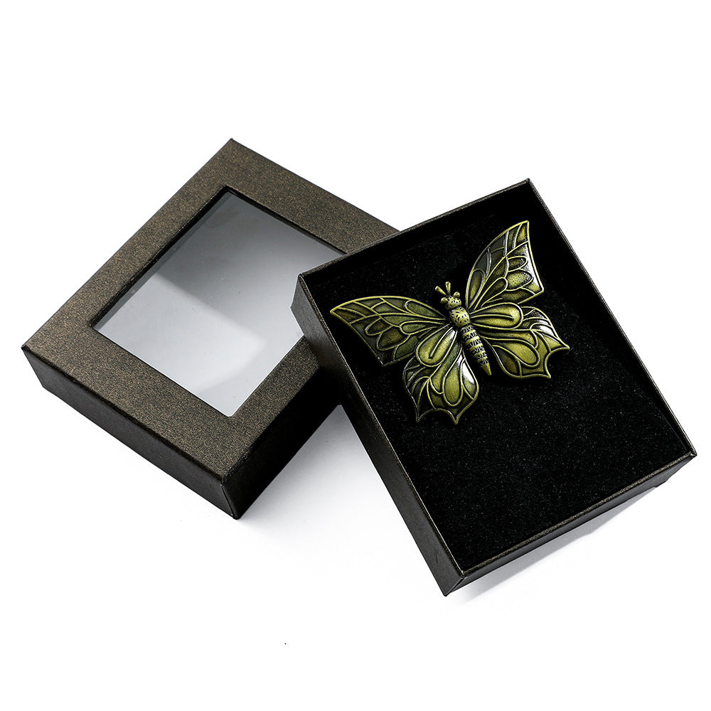 0517 Butterfly bronze Bookmark NO.1 7cm*9.2cm