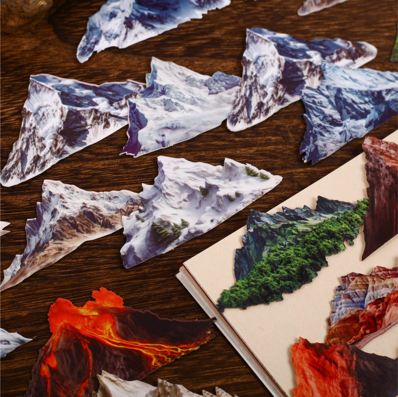 260210 Hill cardstock Sticker -16Pcs each pack