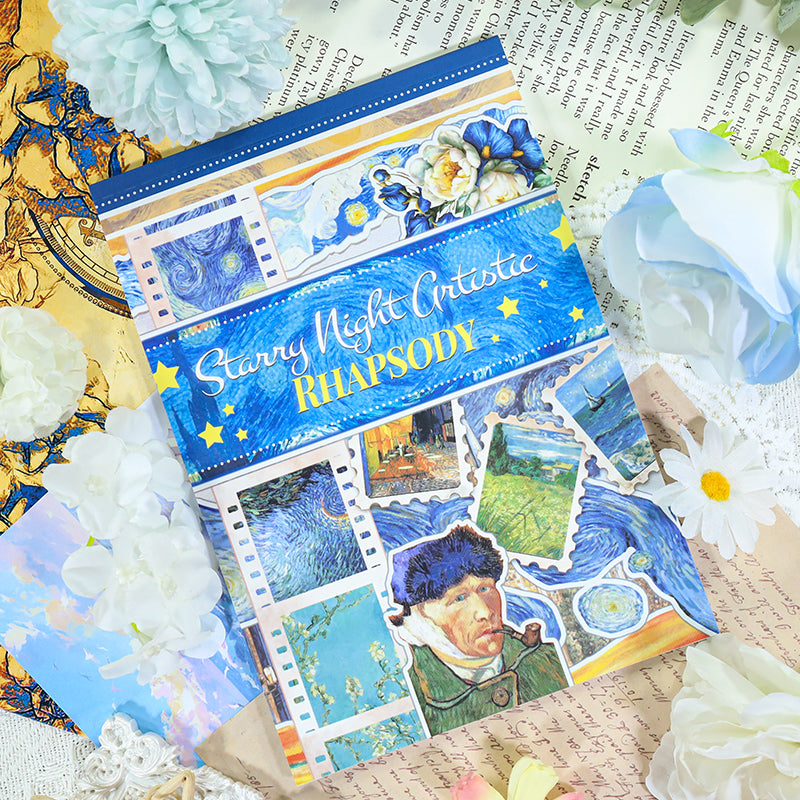 260113 S-1605 Starry Night Ecstatic Rhapsody Sticker Book -20Pcs each pack