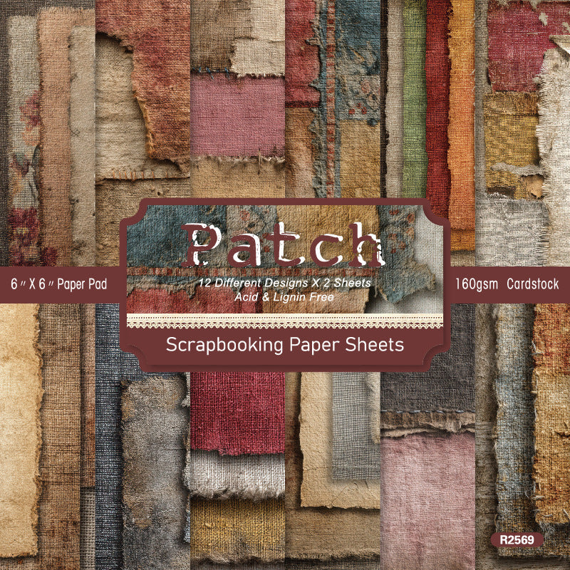 0817 Patch background paper R2569 -24Pcs each pack