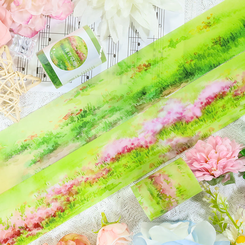 Green meadow PET Tape -5.5cm*2m