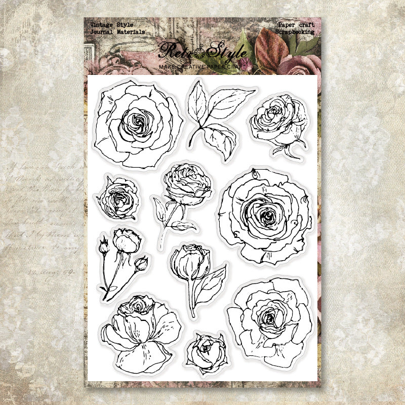 1007 Rose Clear Stamp 15cm*20cm