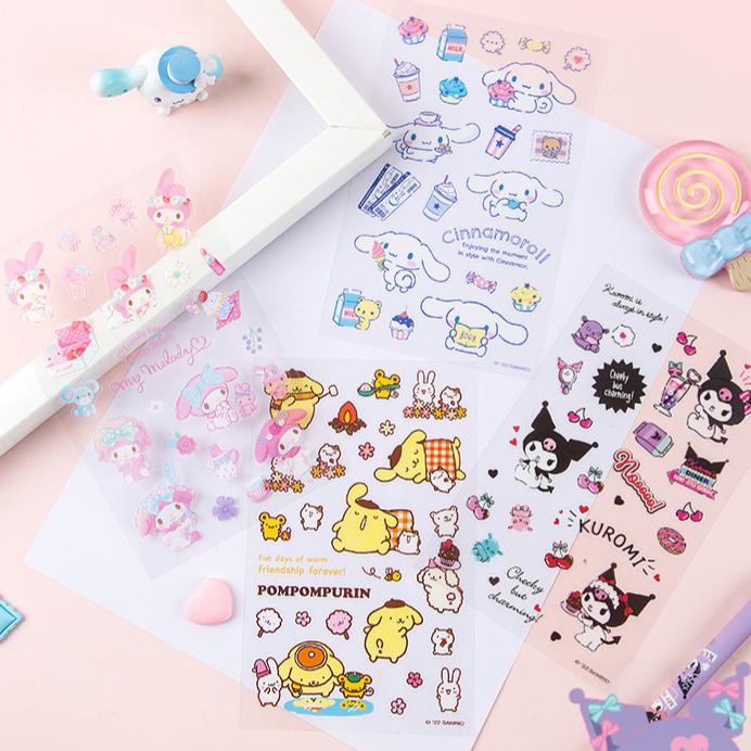 260103 Sanrio PET sticker -4Pcs each pack
