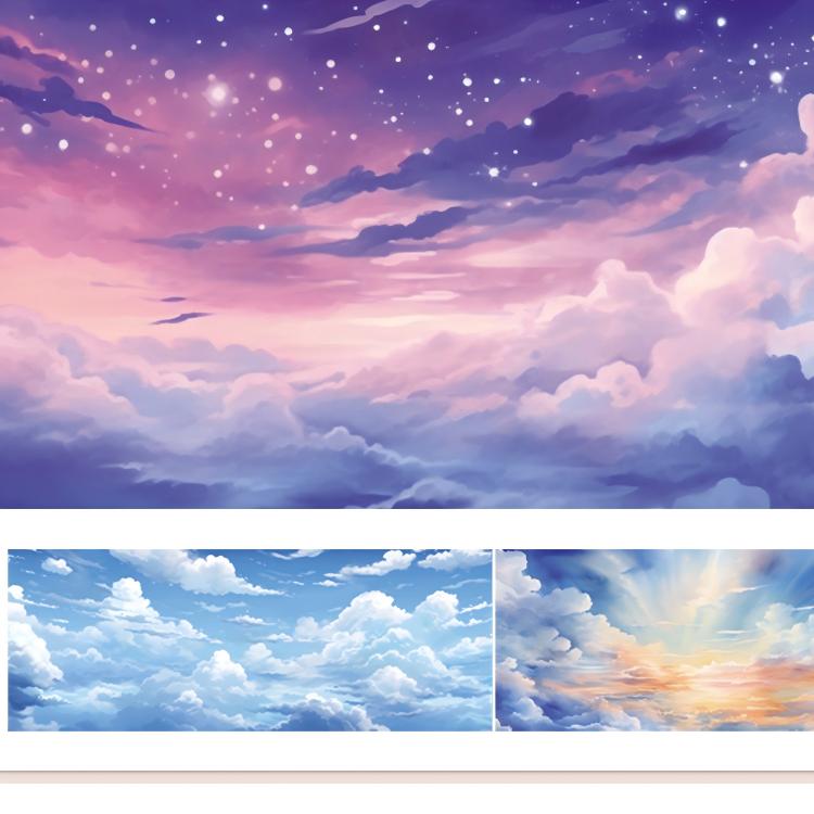 Four Seasons Sky PET Tape (8cm x 2m)