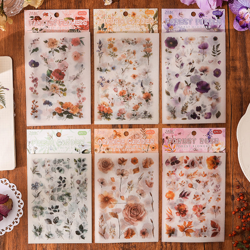 0226 The Ballad of the Grass Flower Series Stickers -6Pcs each pack