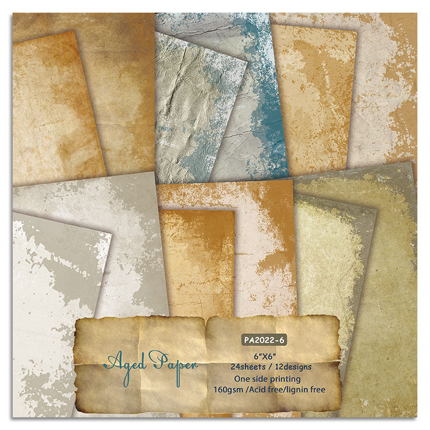 0803 Vintage background paper -24Pcs each pack