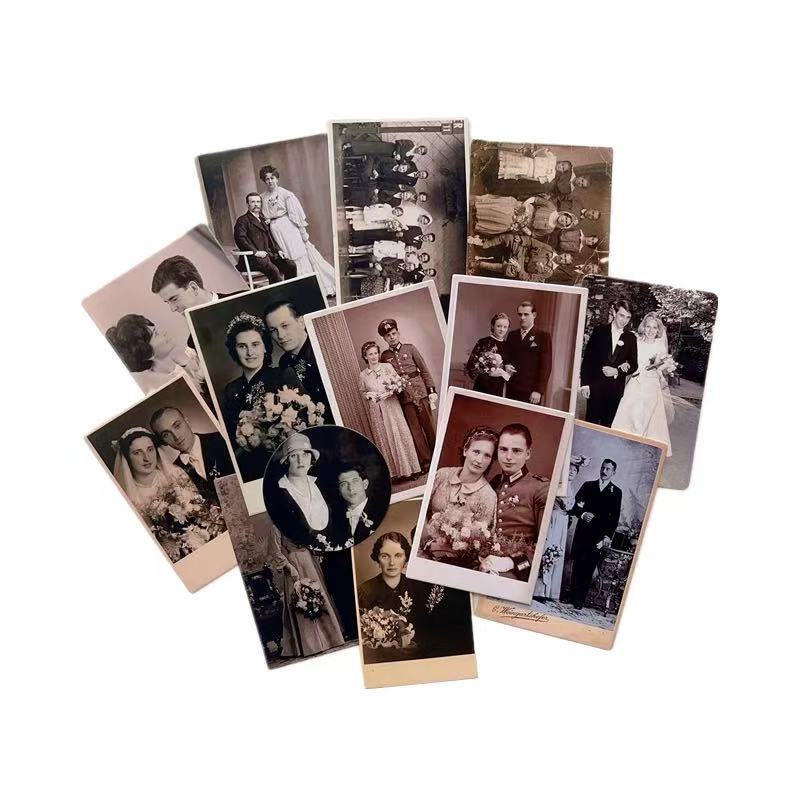 1225 Vintage wedding photos cardstock paper -14Pcs each pack