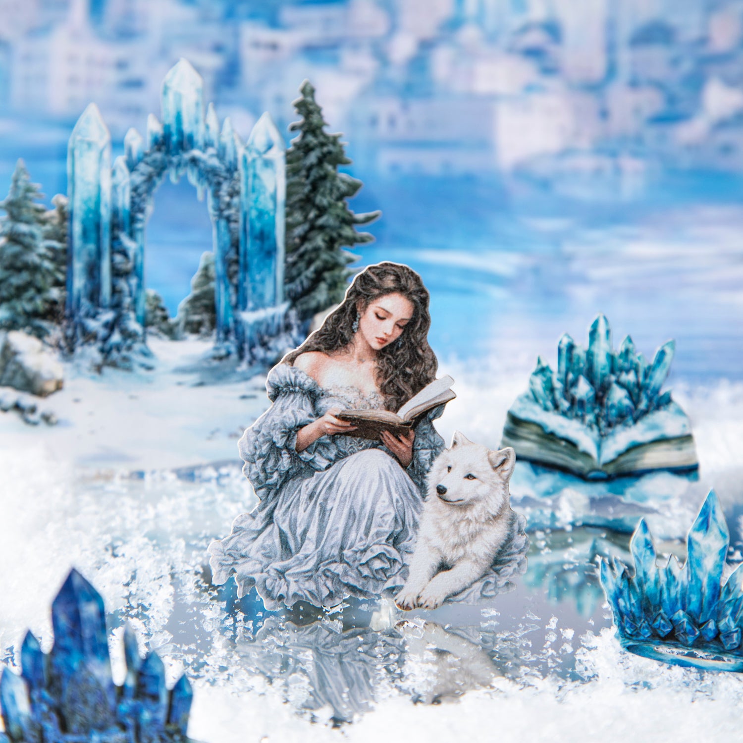 1101 Magical Winter Solid sticker -25Pcs each pack