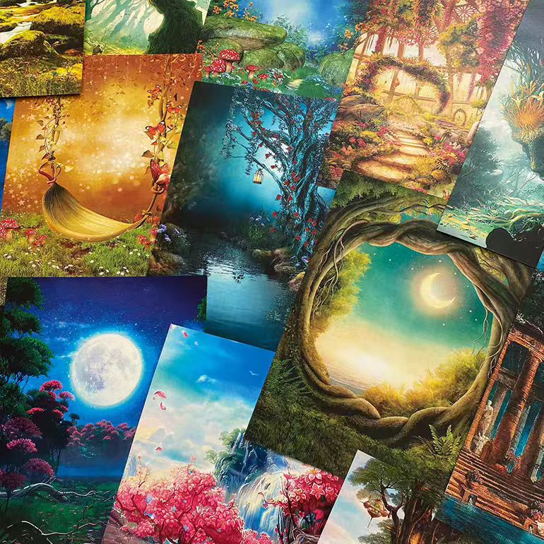 0429 A4 size Forest Fairyland Style Paper 11 pcs