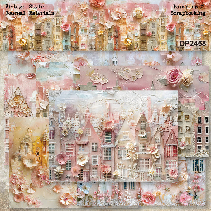 0101 A5 single-sided patterned paper DP2458 -8Pcs each pack