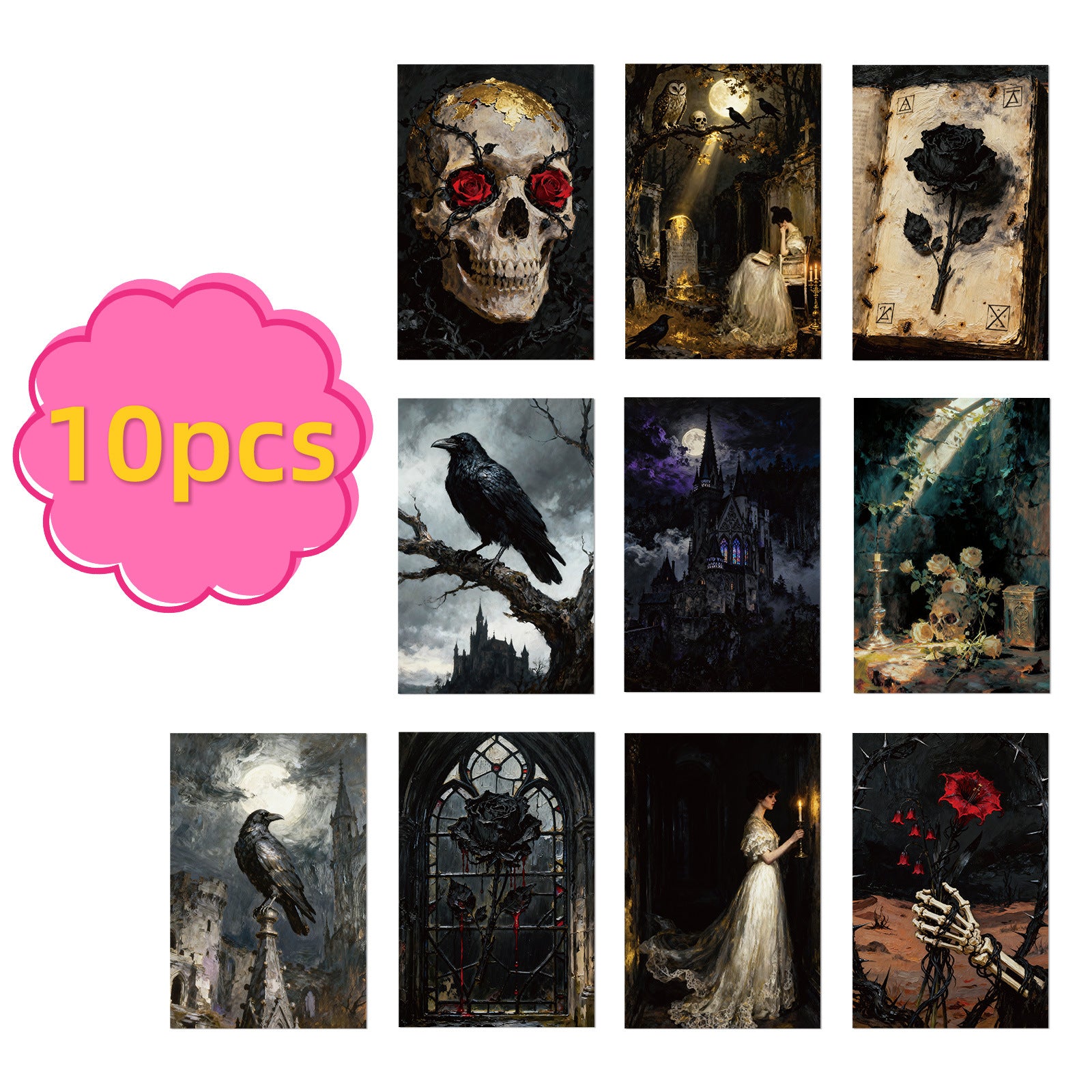 1227 Dark cardstock paper 1 pack 10 pcs