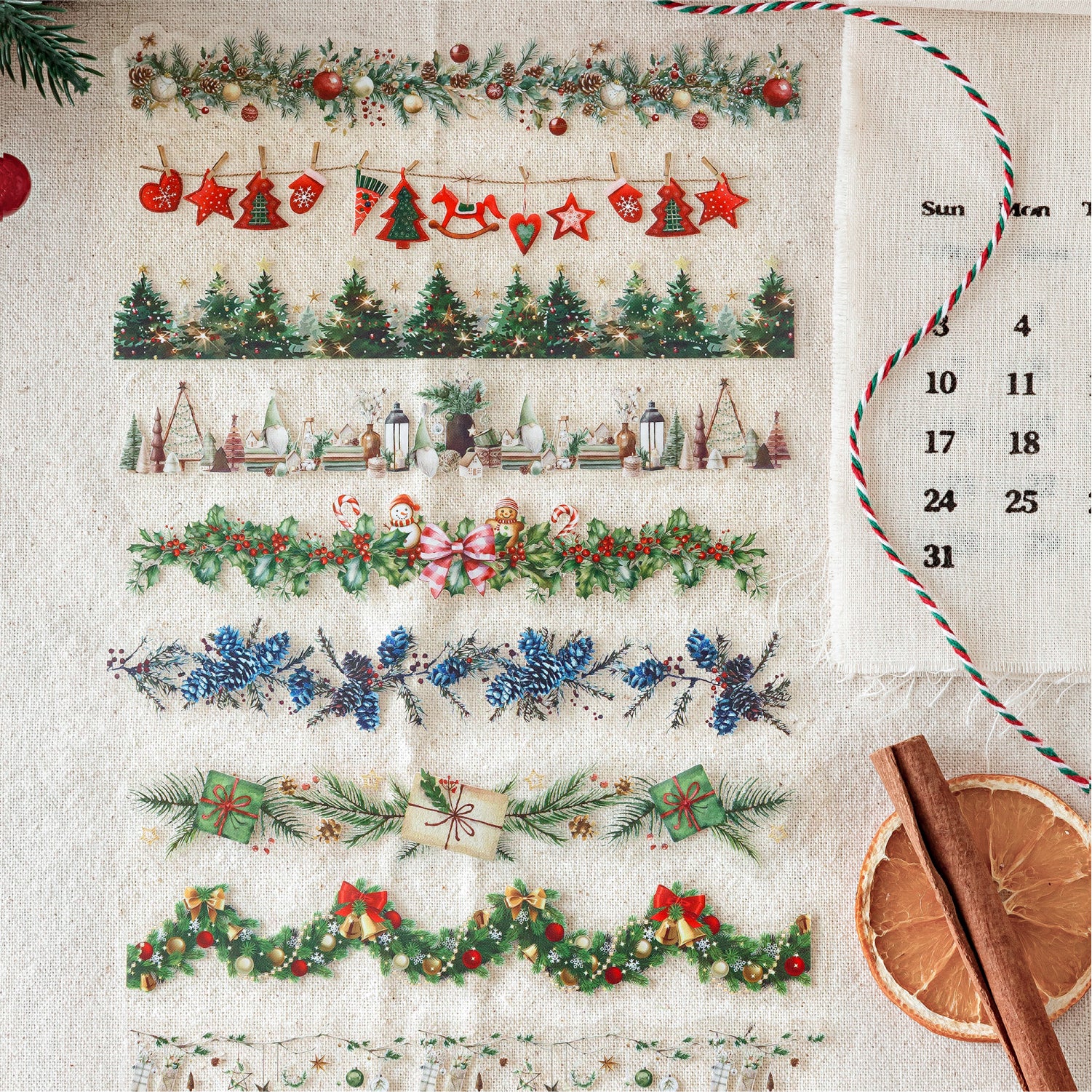 0905 Christmas PET Sticker -20Pcs each pack