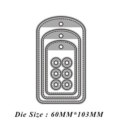 D-1- Three tags die cut 1773