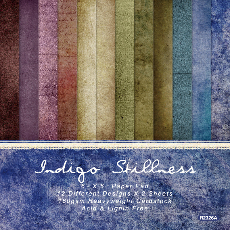 0517 Lndigo Stillness background paper R2326A -24Pcs each pack