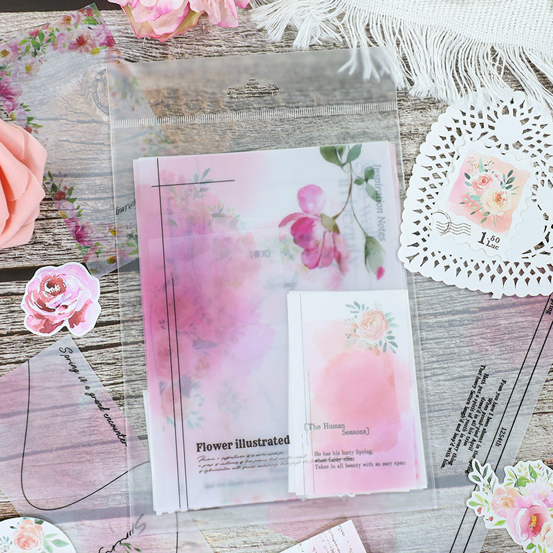 0906 Spring Powder Tone vellum paper Mixed pack -24Pcs each pack