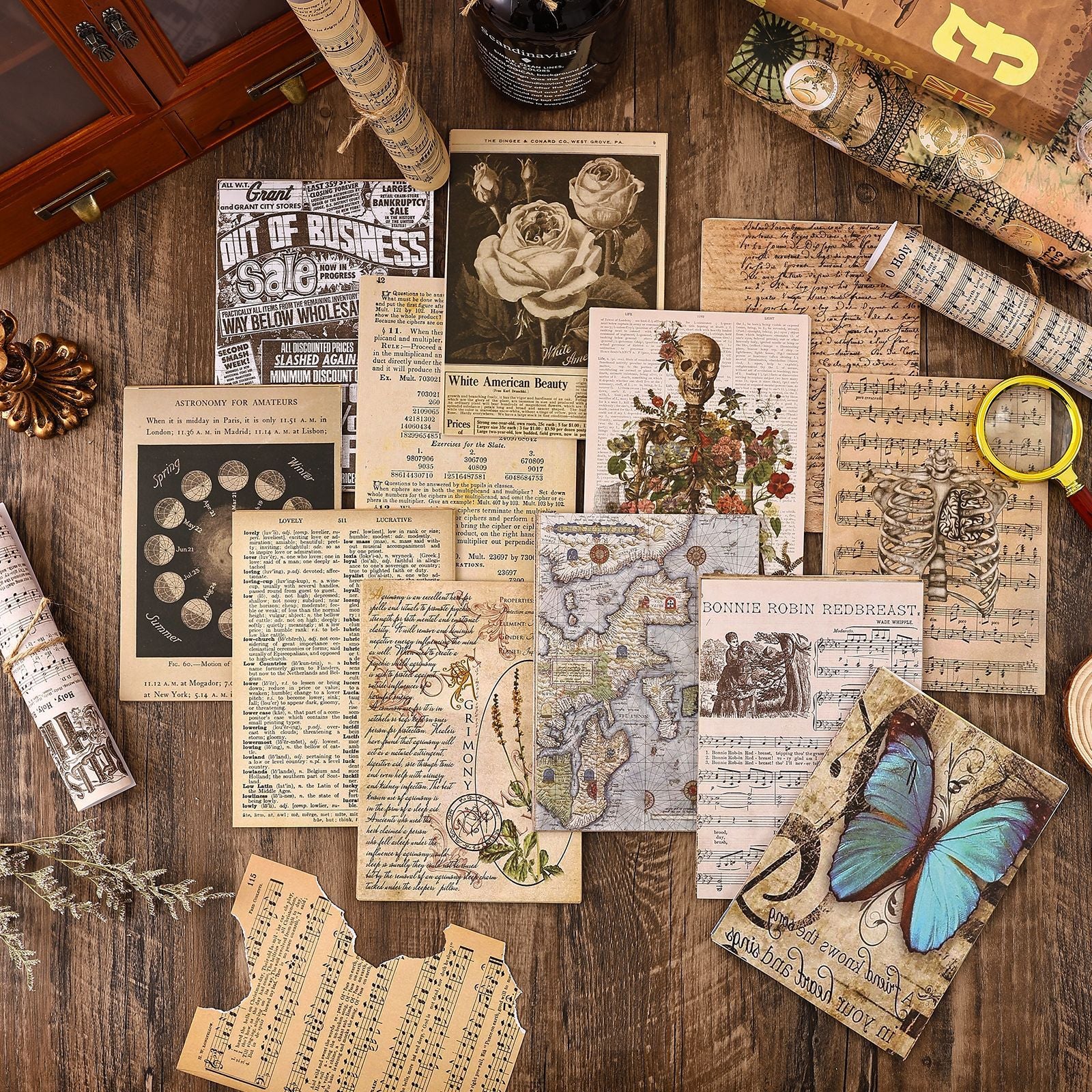 0306 Pick up the memory of ancient books series Paper -30Pcs each pack