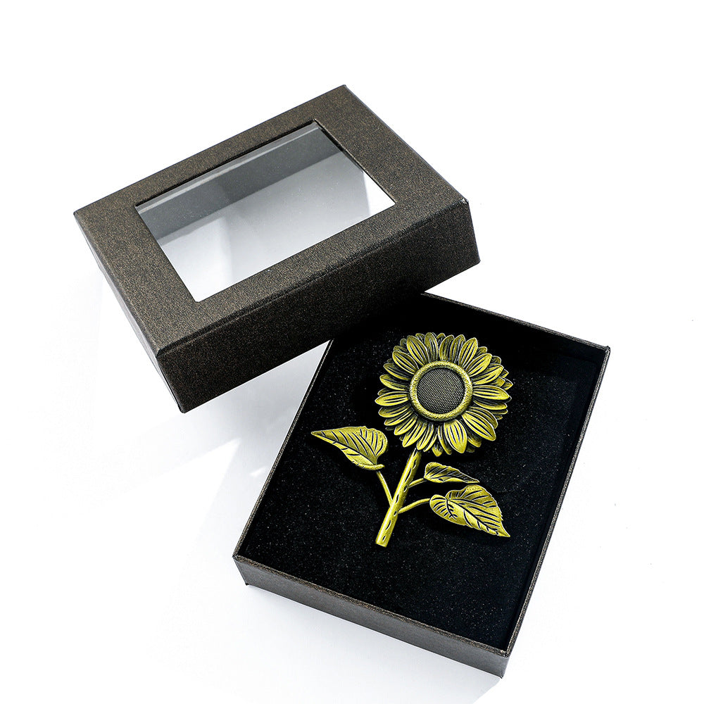 0517 Sunflower bronze Bookmark 6.7cm*9cm