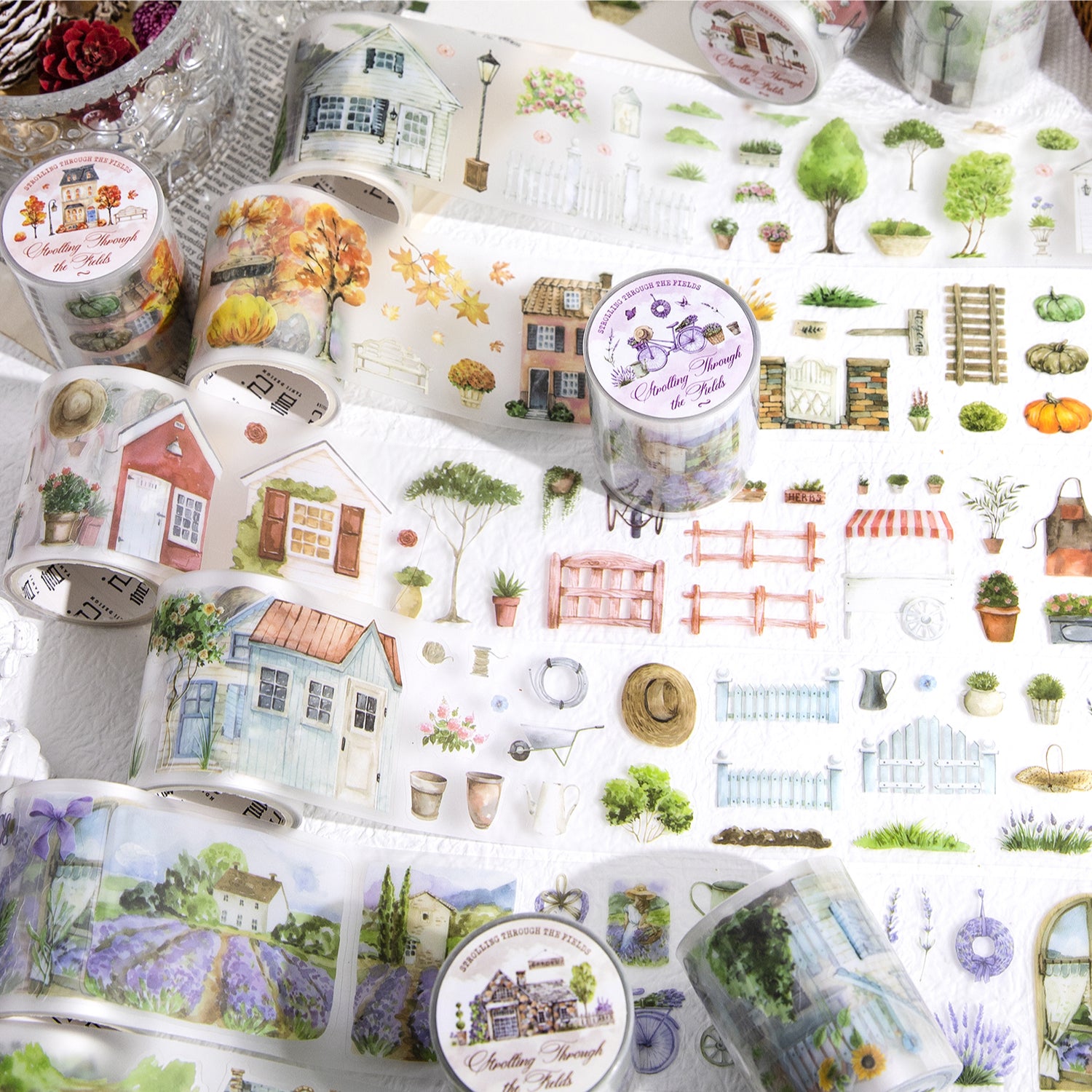 0306 Strolling through the fields Series PET tape-5CM*2M
