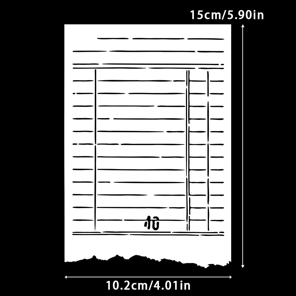 0712 Letter stencil 15CM*10.2CM