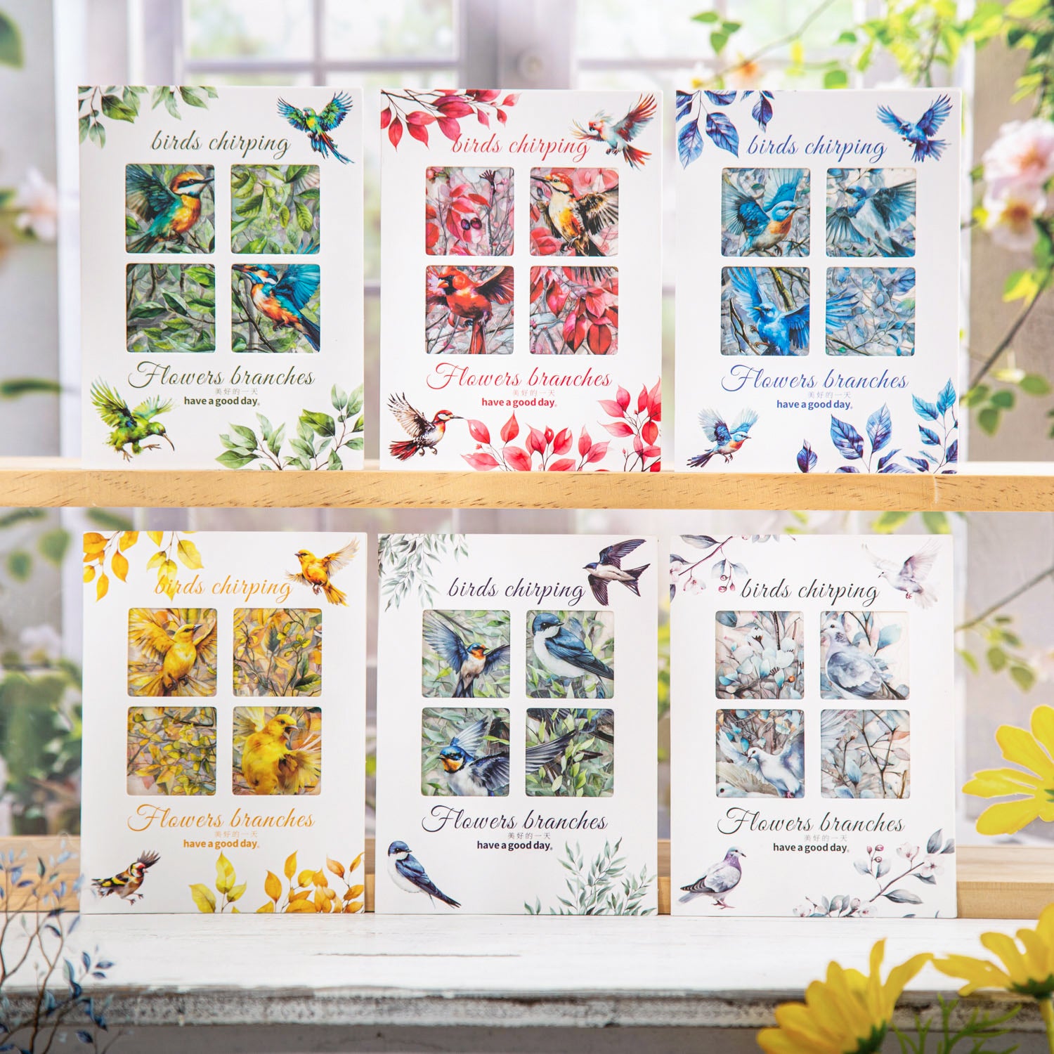 0227 Birds chirping Series Sticker -20Pcs each pack