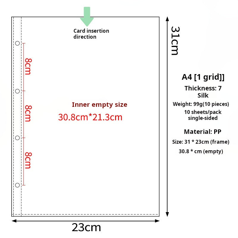 0621 A4 refill 10pcs 1 pack