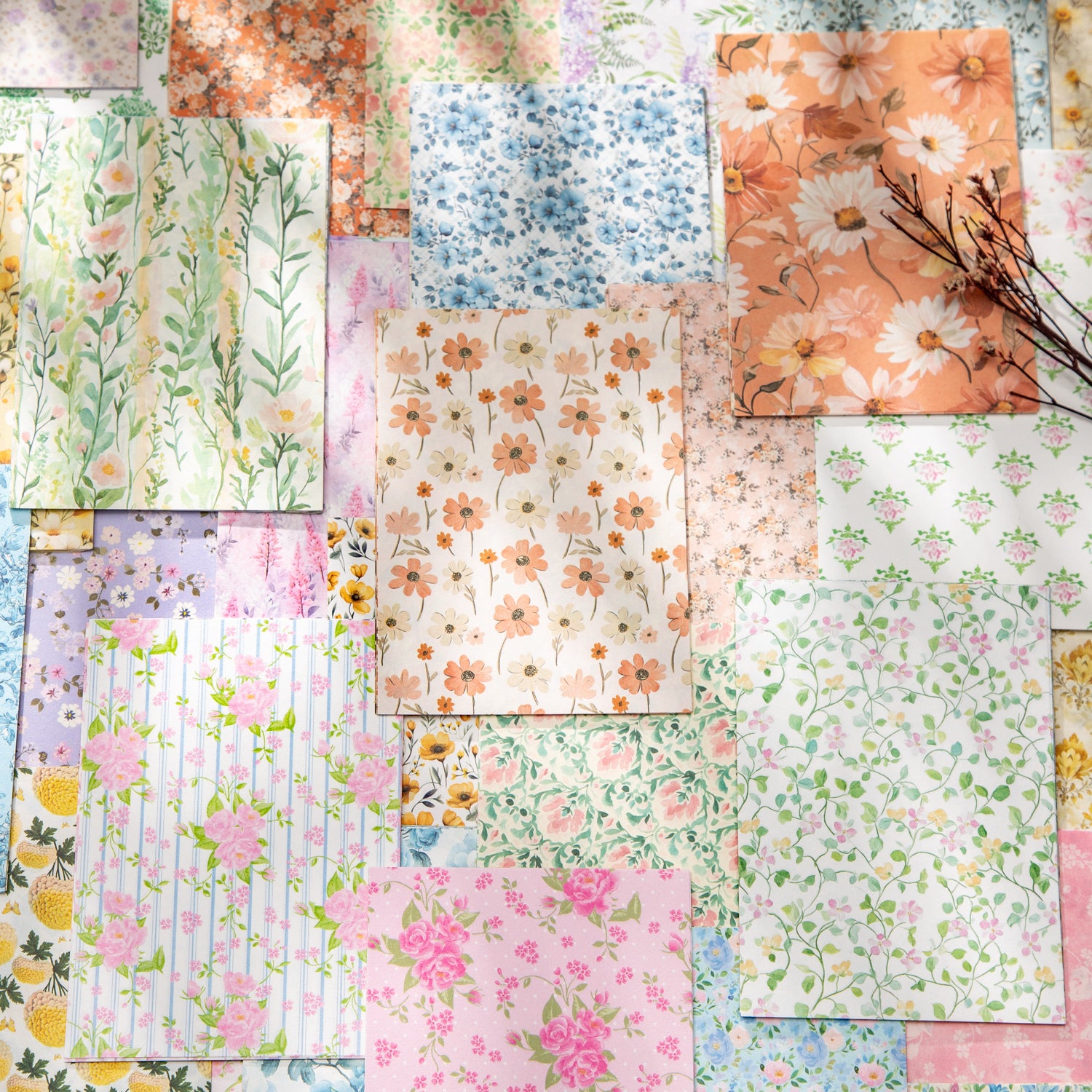 0612 Flowers Paper -50Pcs each pack