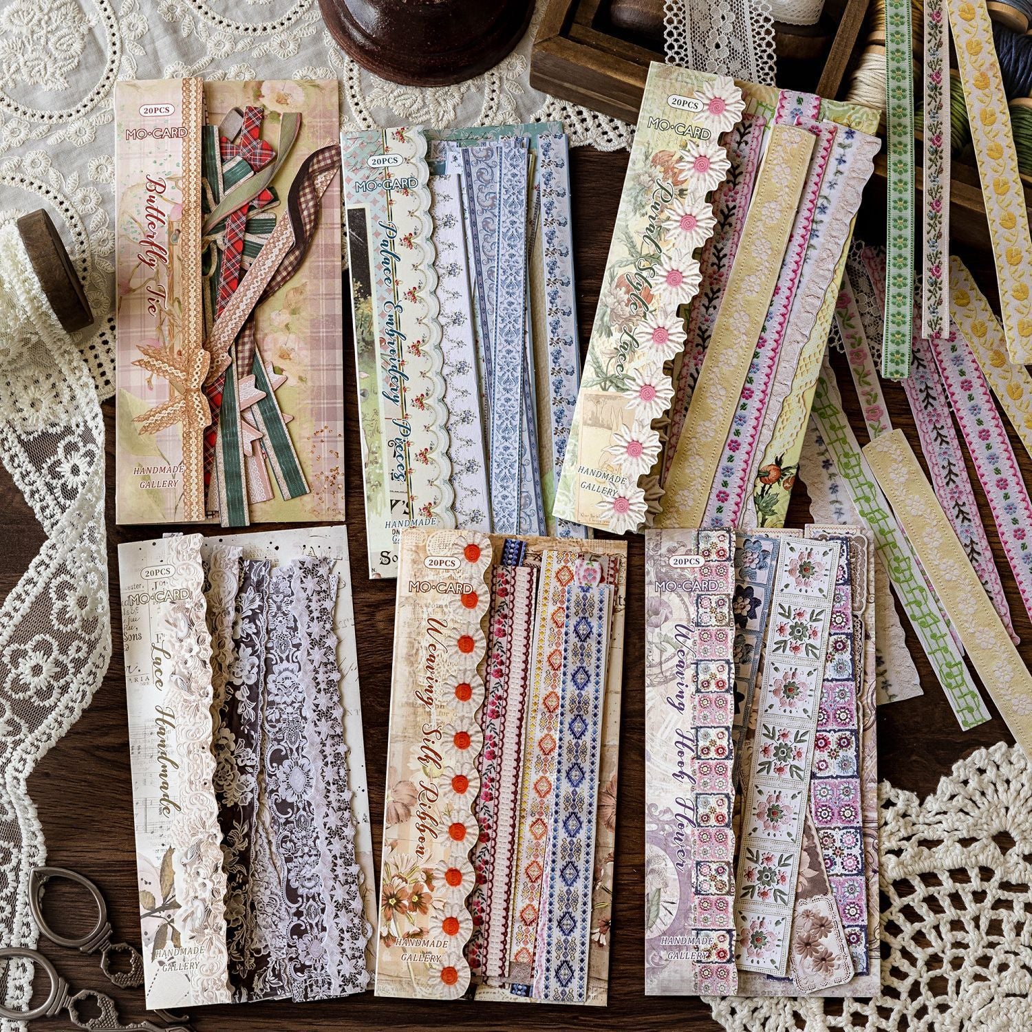 0411 Handmade Gallery Series cardstock Sticker -20Pcs each pack