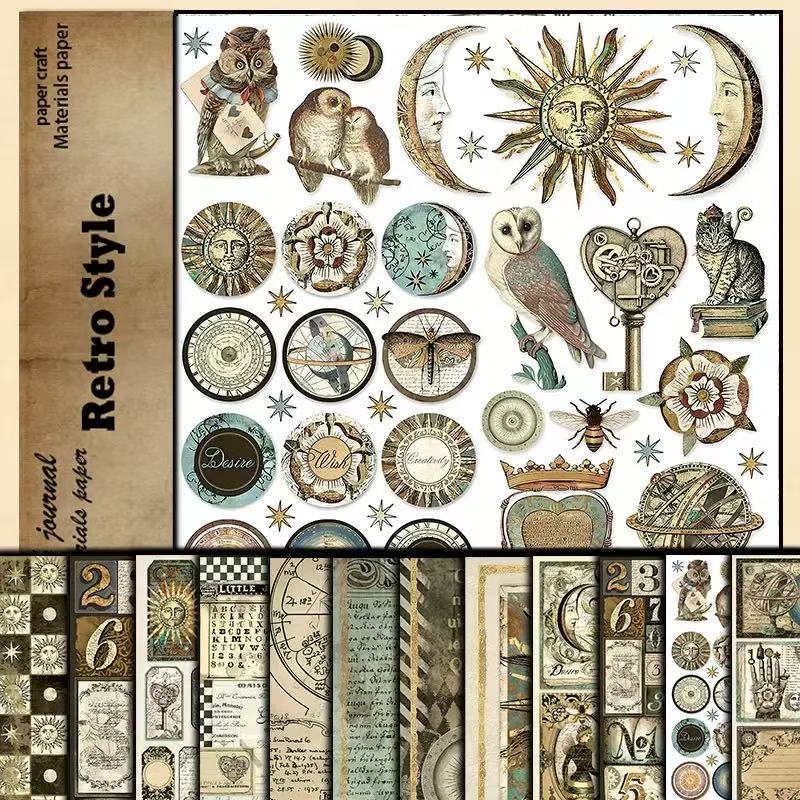 0606 Owl Background Paper -12Pcs each pack