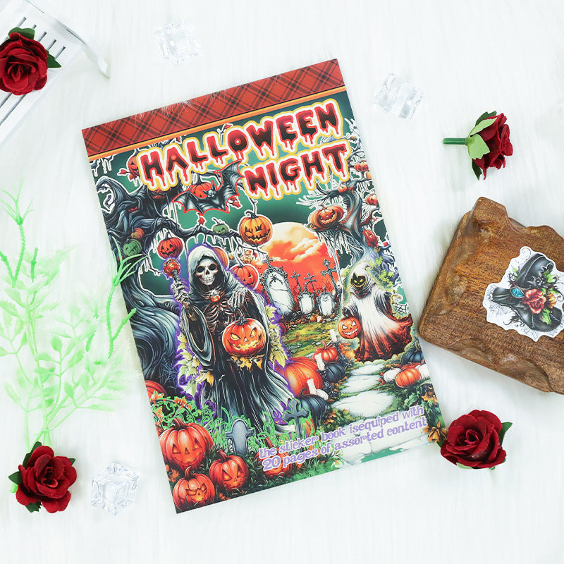 0721 Halloween night PET Sticker Book -20Pcs each pack