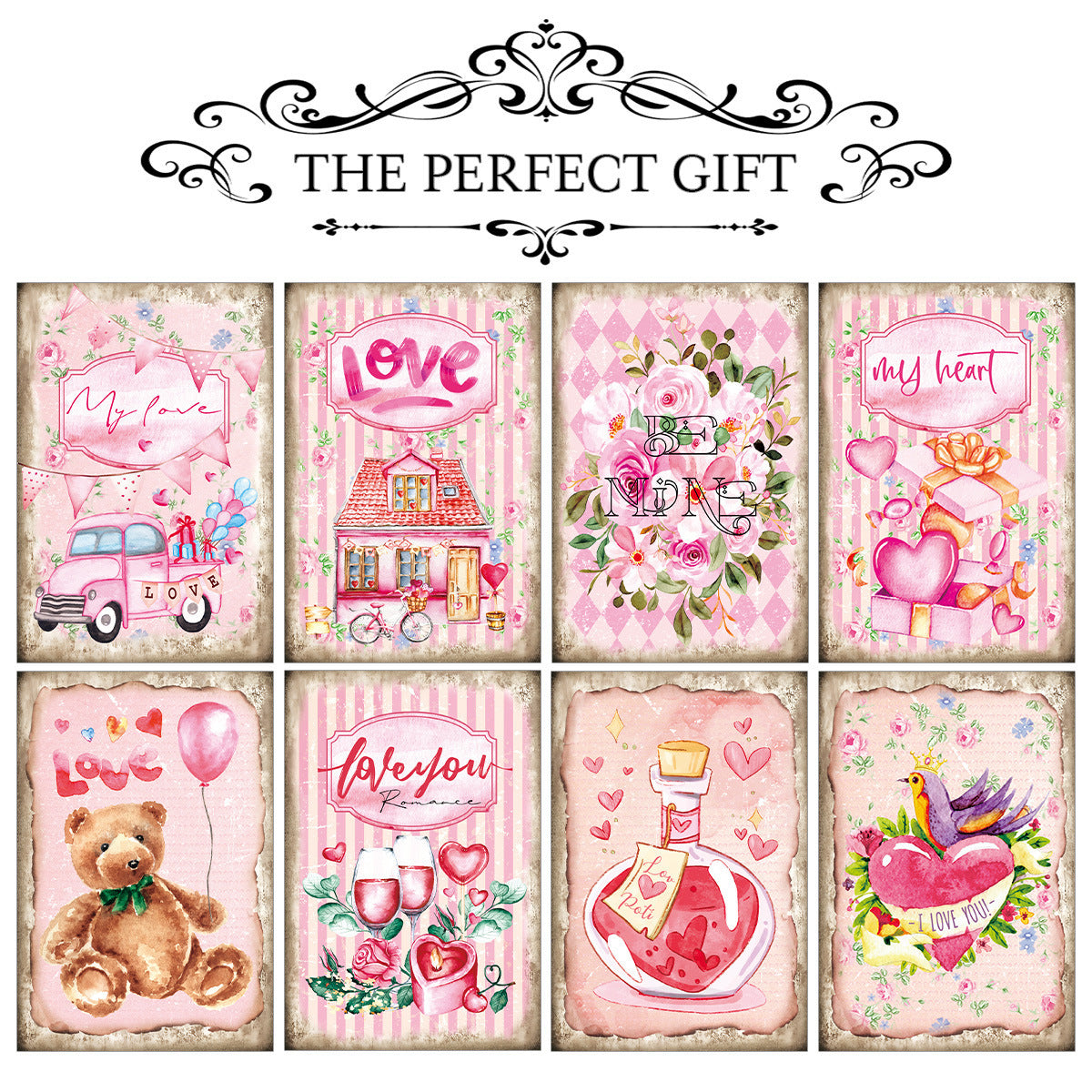 0407 Valentine's Day Paper -12Pcs each pack