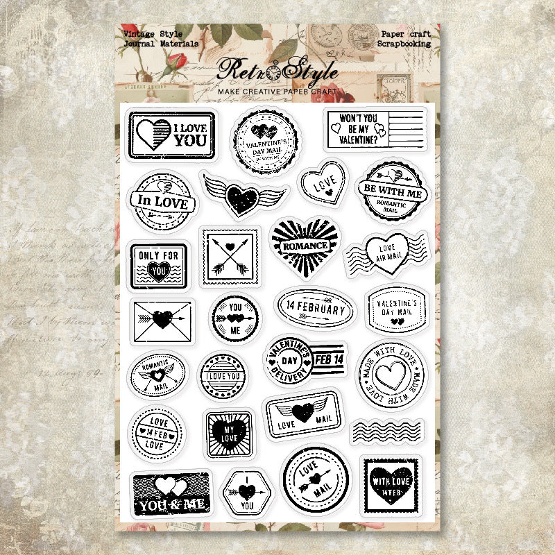 260107 Valentine's Day stamp Clear Stamp 15cm*20cm