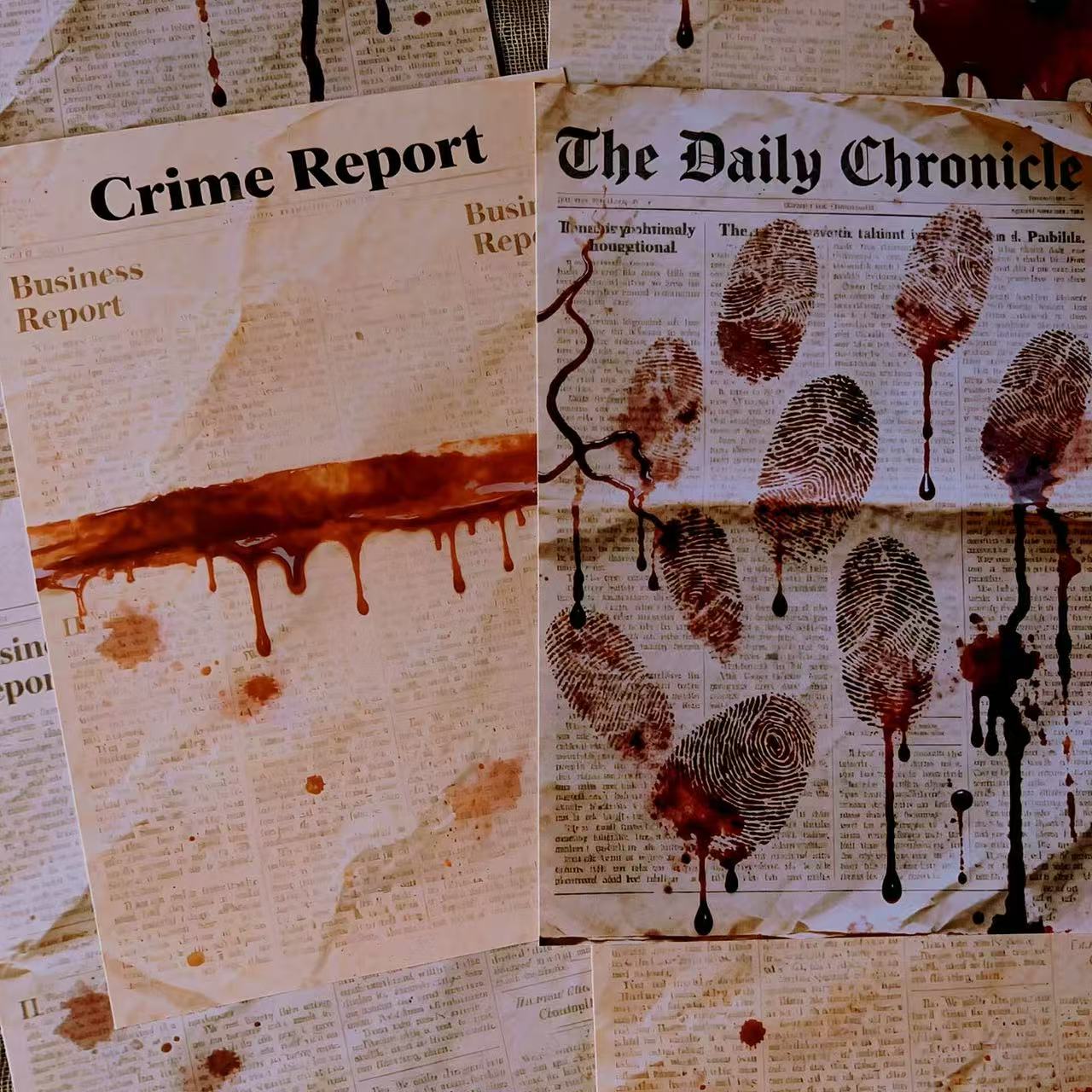 1230 A4 size Fingerprints are missing Style paper 3 pcs