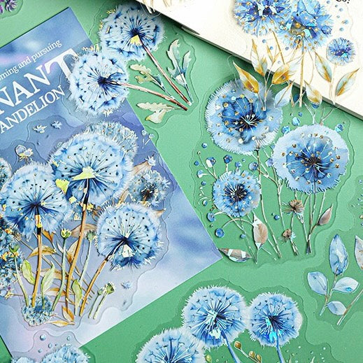 0808 Dandelion PET Sticker -10Pcs each pack